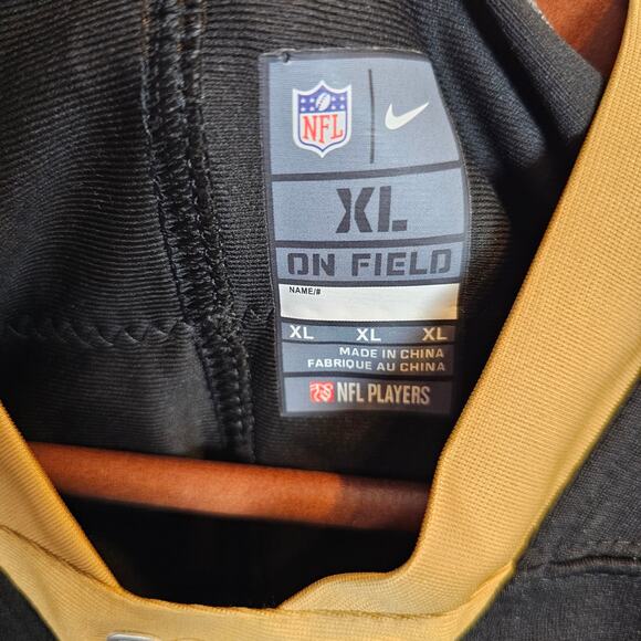 RARE Nike Drew Brees XL Black Saints NFL 100 Vapor Limited On Field Jersey NWT - Picture 5 of 6